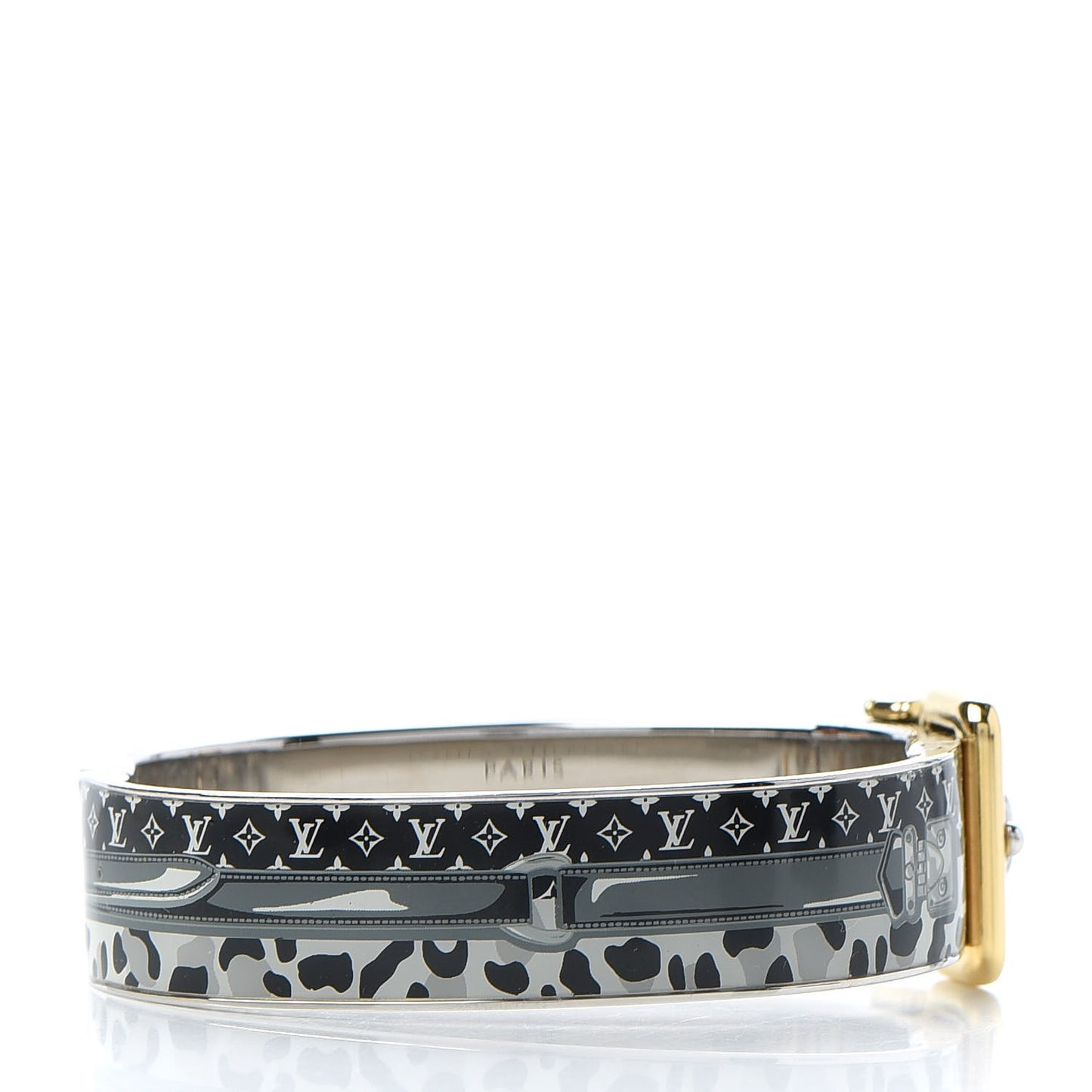 Metal Enamel Confidential Bangle Bracelet S