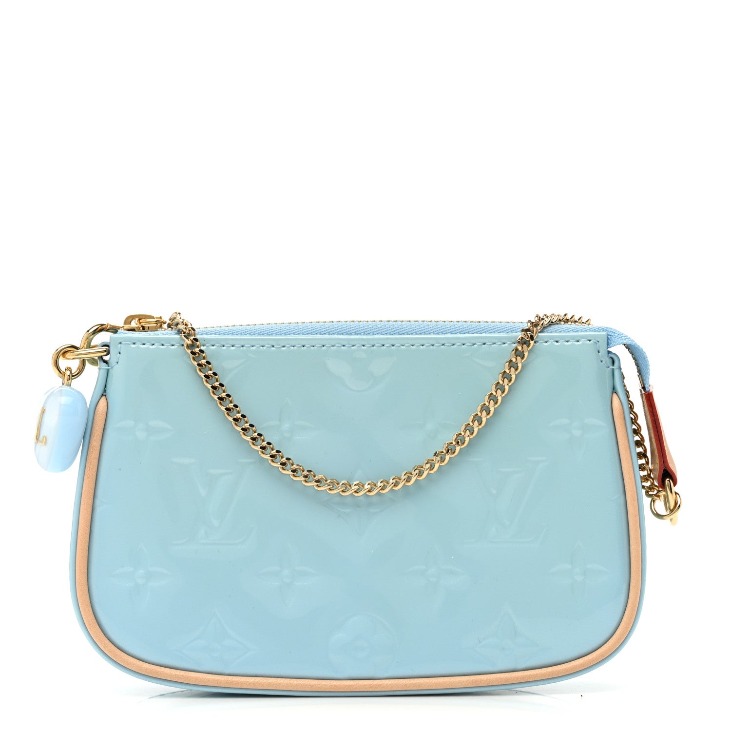 Louis Vuitton Vernis Valentine Mini Pochette Accessories Lollipop Blue 1 of 10