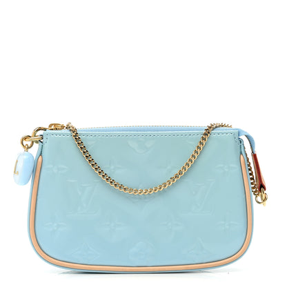 Louis Vuitton Vernis Valentine Mini Pochette Accessories Lollipop Blue 1 of 10