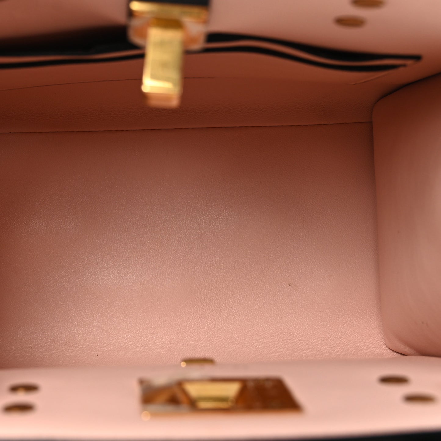 Calfskin Small The Studio Box Bag Black