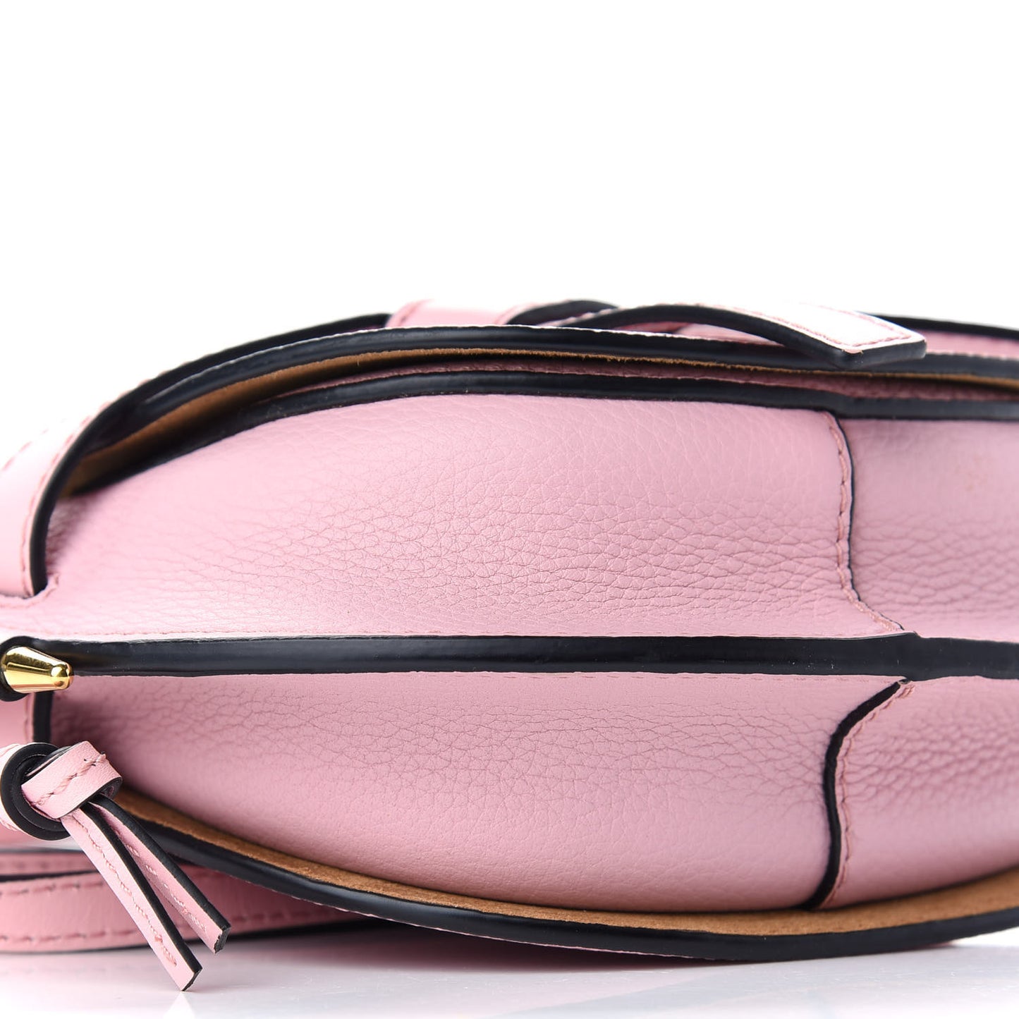 Grained Calfskin Mini Gate Crossbody Bag Pastel Pink