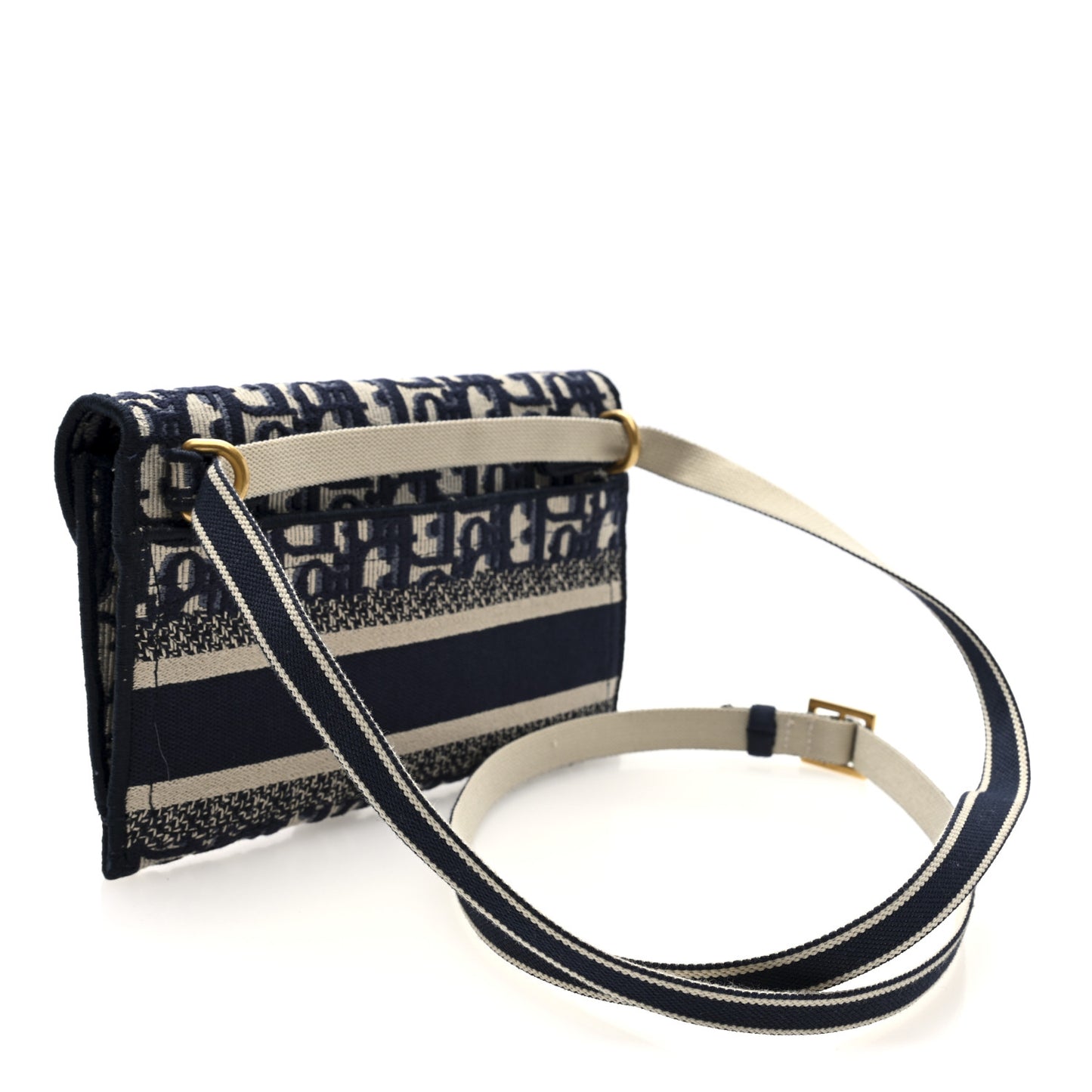 Oblique Slim Saddle Pouch Blue