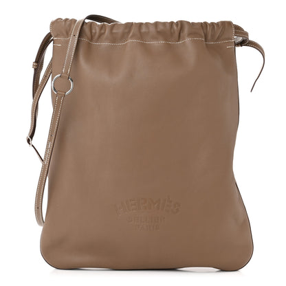 Hermes Cheri Calfskin Bridado Backpack Etoupe 1 of 11