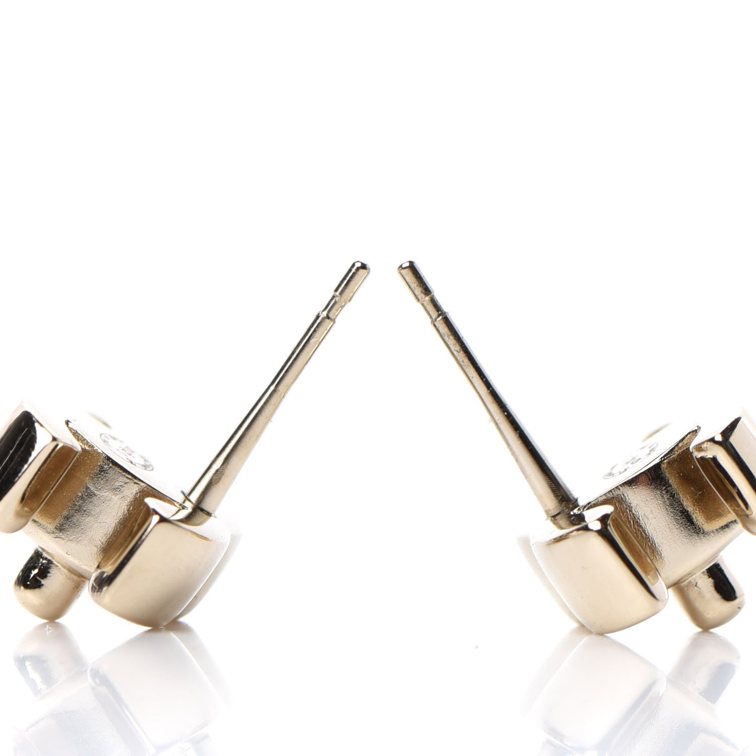 Chanel Metal CC Turnlock Earrings Gold 3 of 4