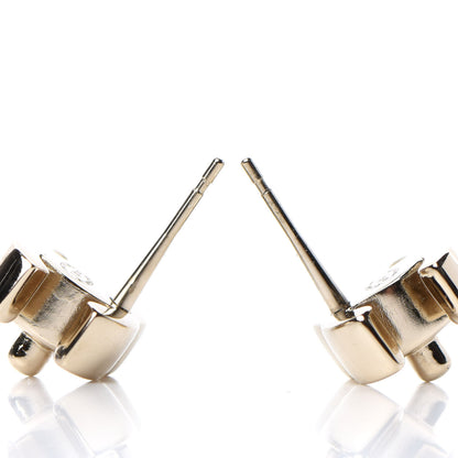 Chanel Metal CC Turnlock Earrings Gold 3 of 4