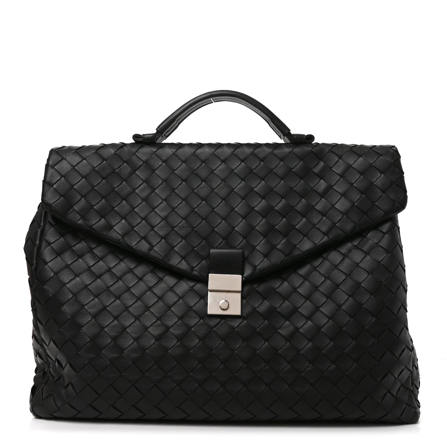 Intrecciato Briefcase Black