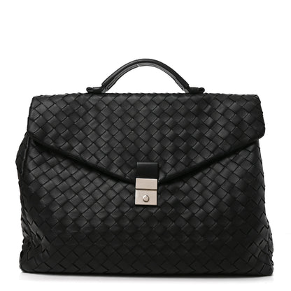 Bottega Veneta Intrecciato Briefcase Black 1 of 11