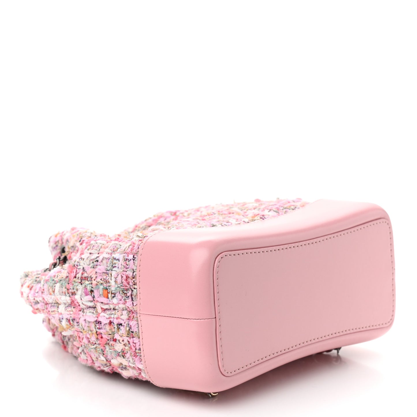 Tweed Calfskin Quilted Gabrielle Backpack Pink