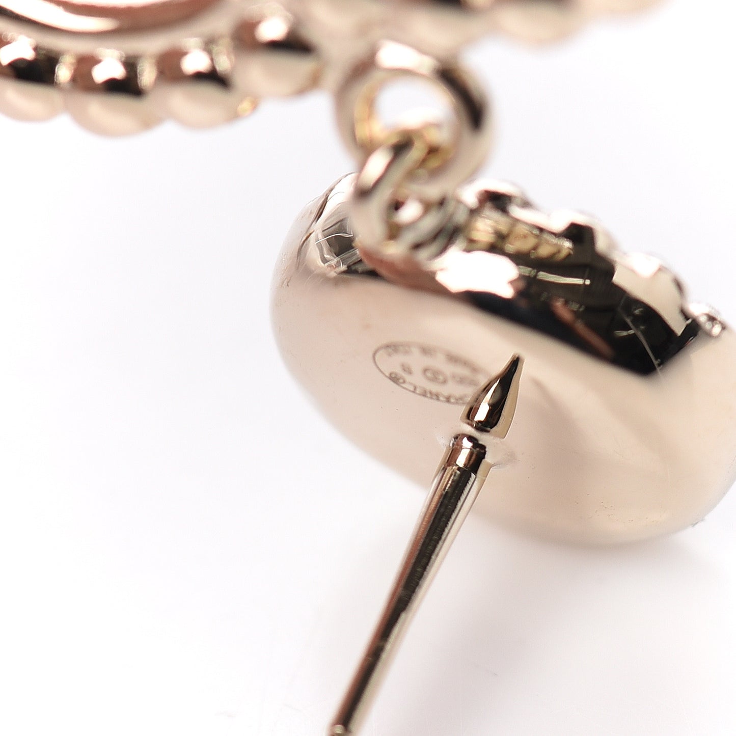 Crystal Pearl Bow-tiful CC Drop Earrings Gold