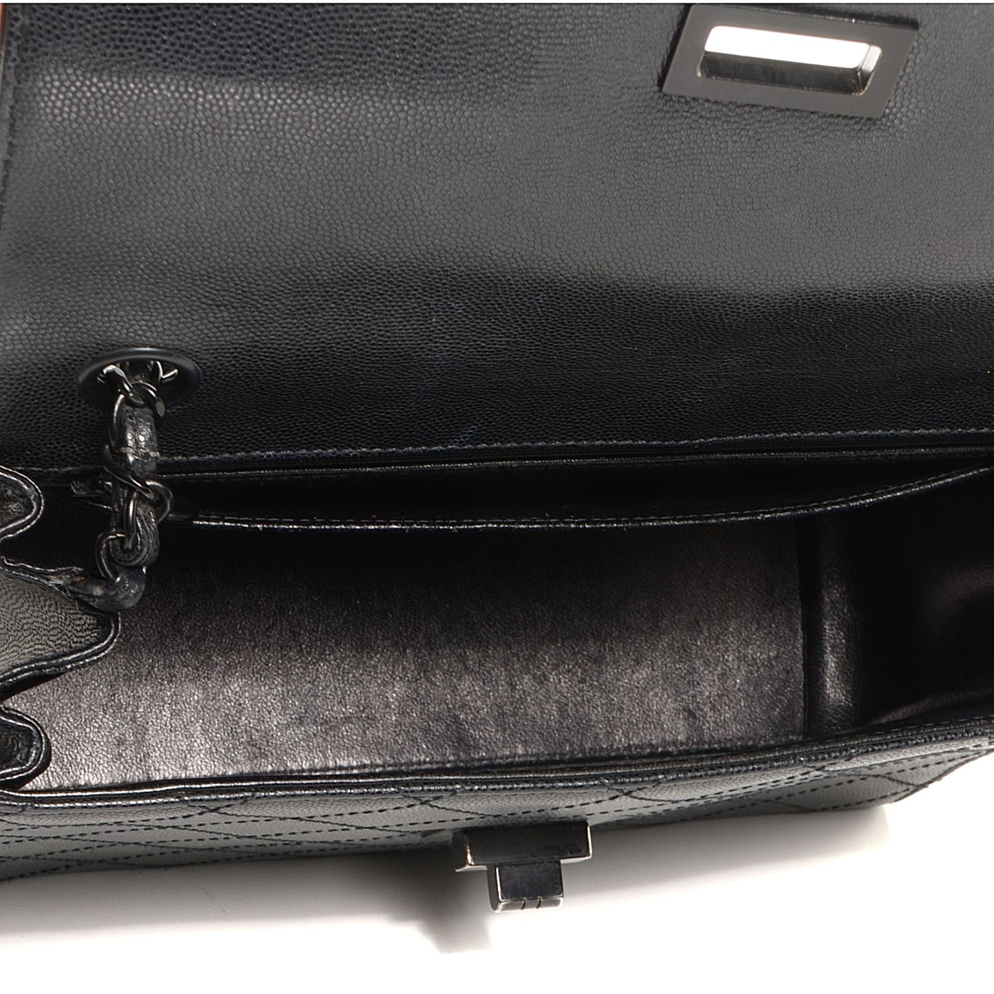 Caviar Mademoiselle Flap Bag Black