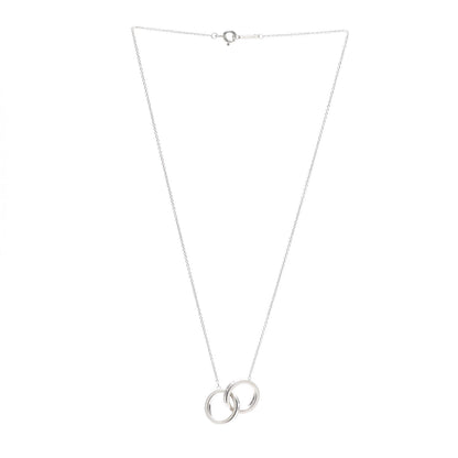 Tiffany Sterling Silver 1837 Interlocking Circles Pendant Necklace 3 of 6