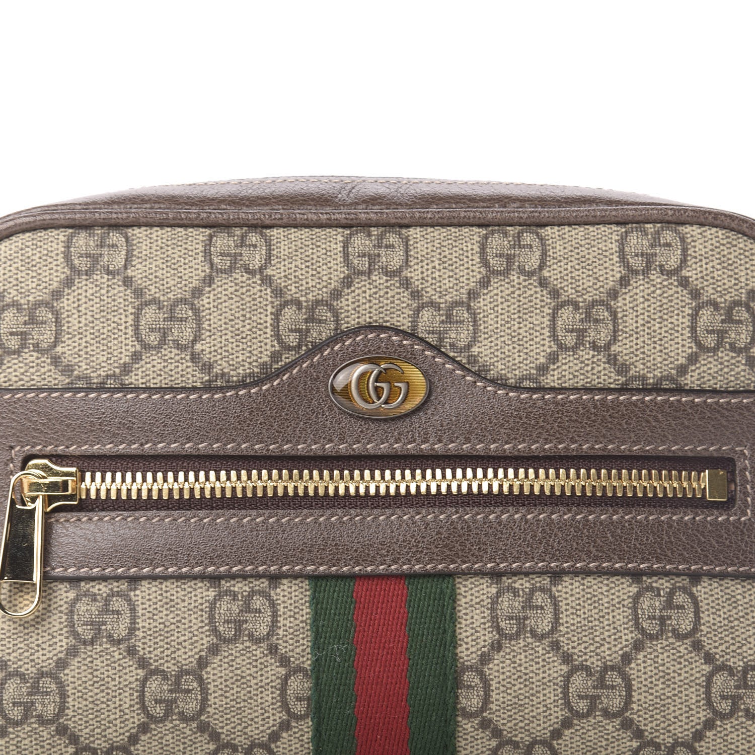 Gucci GG Supreme Monogram Web Small Ophidia Belt Bag 75 30 Dark Brown 10 of 10