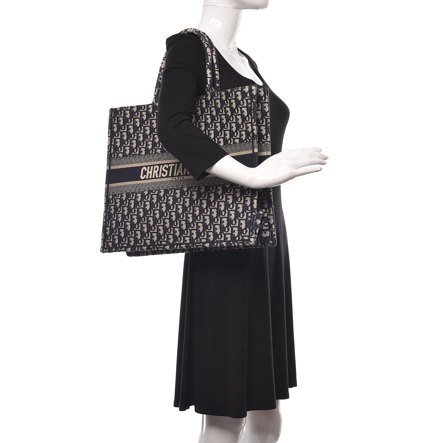 Christian Dior Oblique Book Tote Blue Multicolor 2 of 11