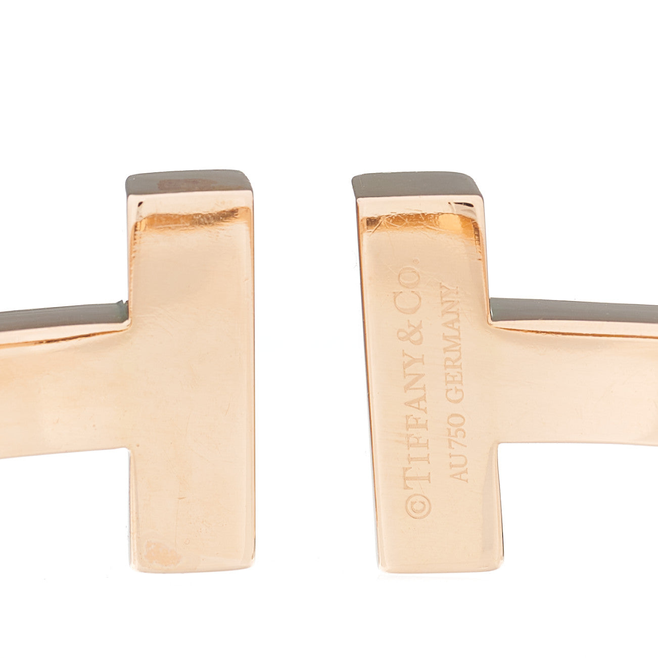 18K Rose Gold T Square Bracelet