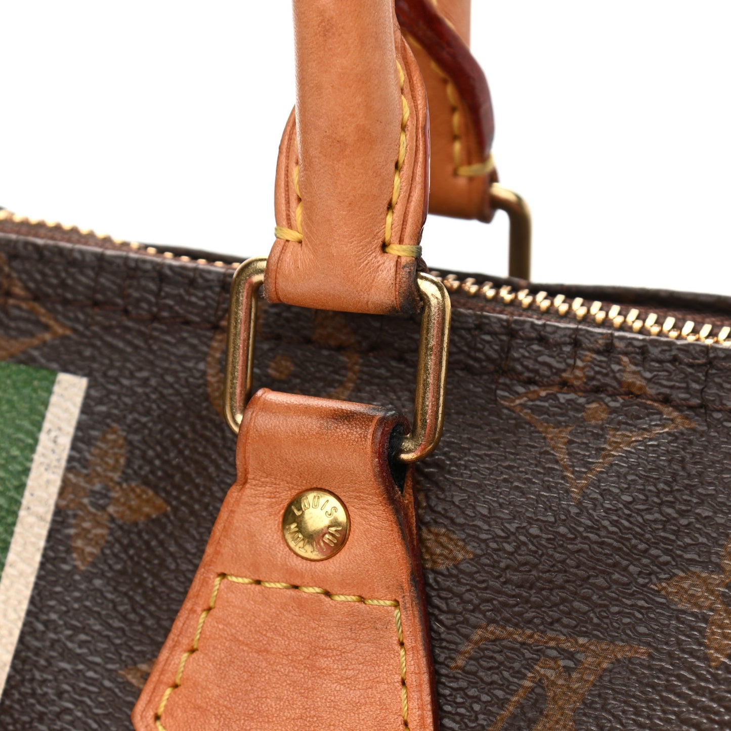 Monogram My LV Heritage Speedy 25 Vert Anglais White
