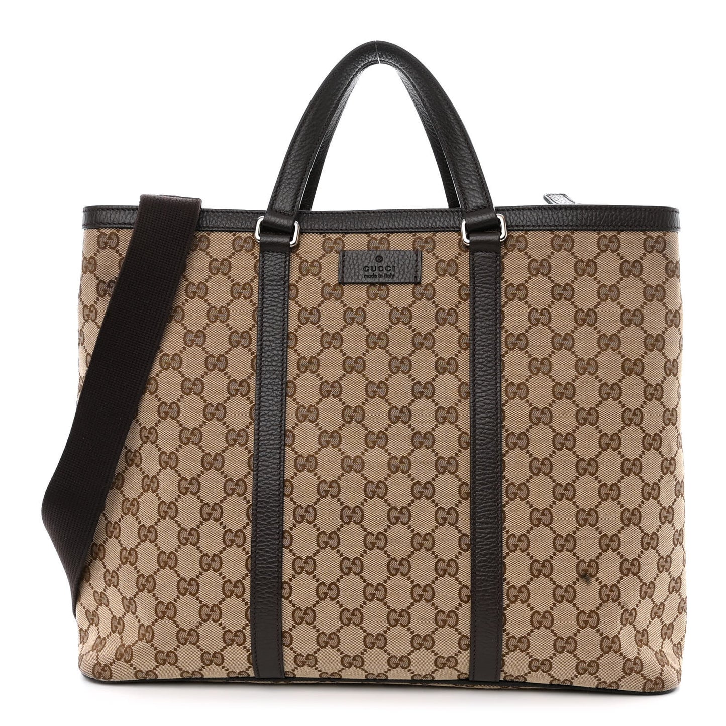 GG Monogram Large Joy Tote Bag Dark Brown