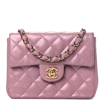 Chanel Lambskin Quilted Mini Square Flap Light Pink 1 of 4