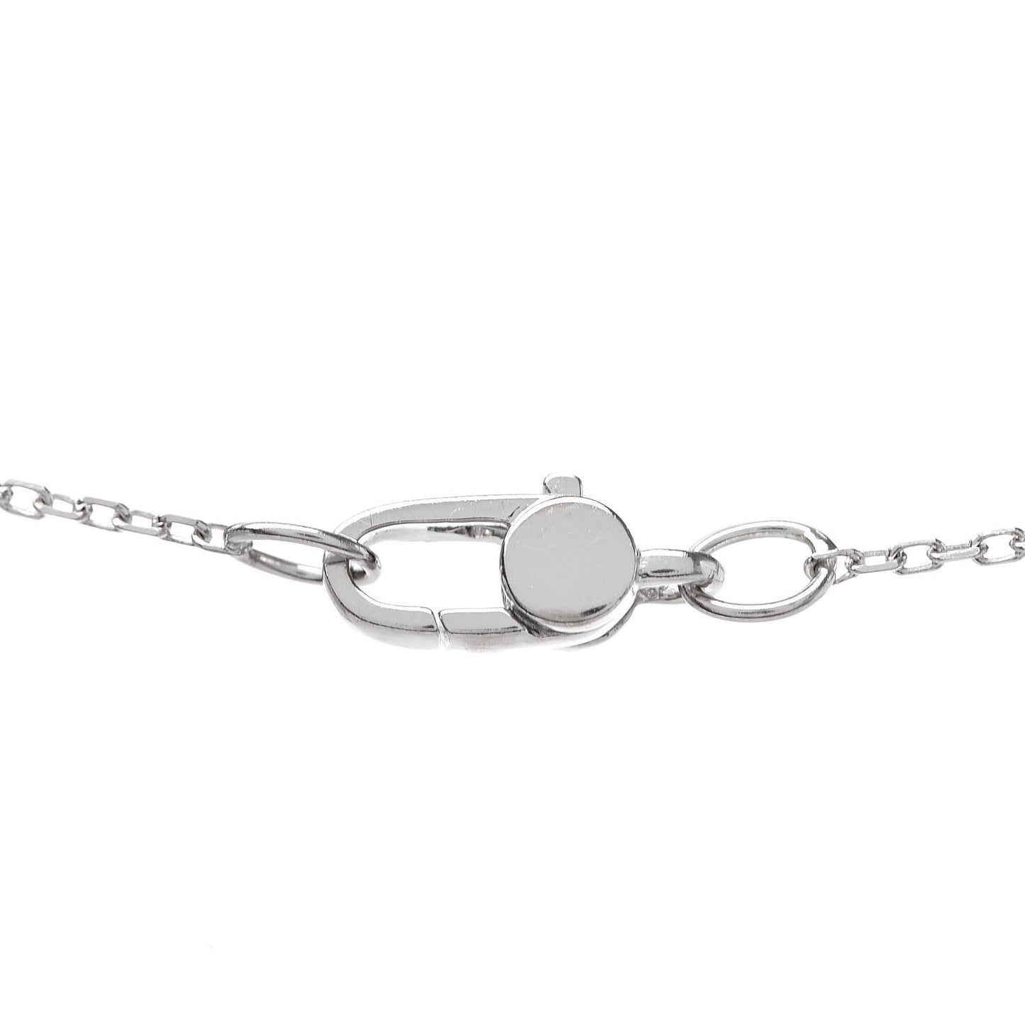 18K White Gold Diamond Icon Twirl Pendant Necklace