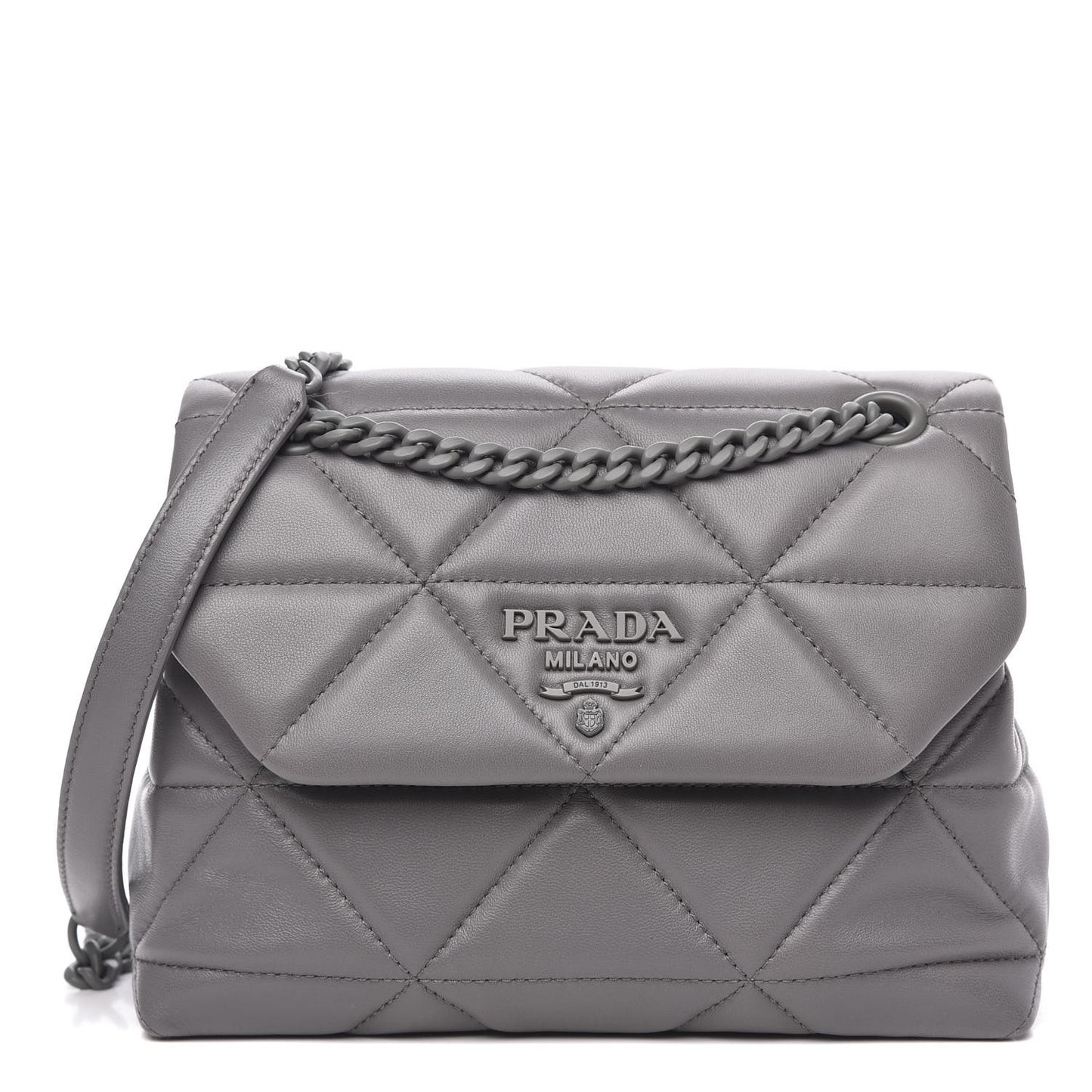 Nappa Triangle Stitched Small Spectrum Bag Marmo