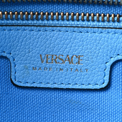 Versace Canvas Calfskin La Medusa Tote Bag Blue 6 of 11