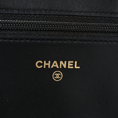 Chanel Caviar Quilted Boy Wallet On Chain WOC Black 6 of 13