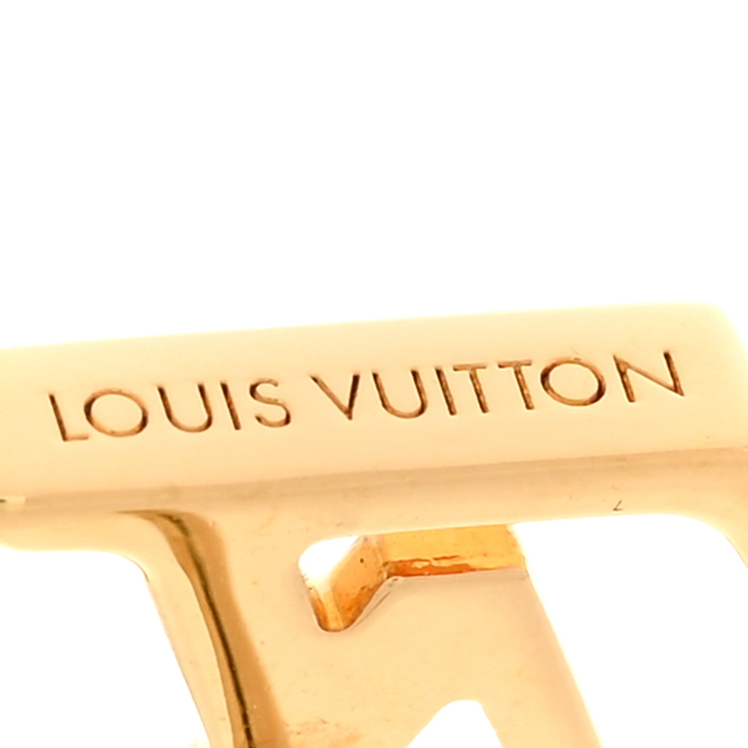 Louis Vuitton Metal LV Iconic Earrings Gold 4 of 7