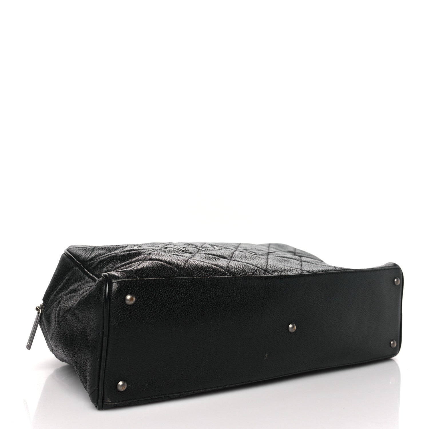 Chanel Caviar Patent Quilted Large Bowler Black 4 of 13