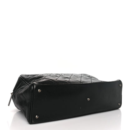 Chanel Caviar Patent Quilted Large Bowler Black 4 of 13