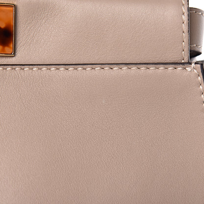 Fendi Vitello Seta Plexiglass Tortoise Medium Peekaboo Iconic Satchel Tortora 9 of 13