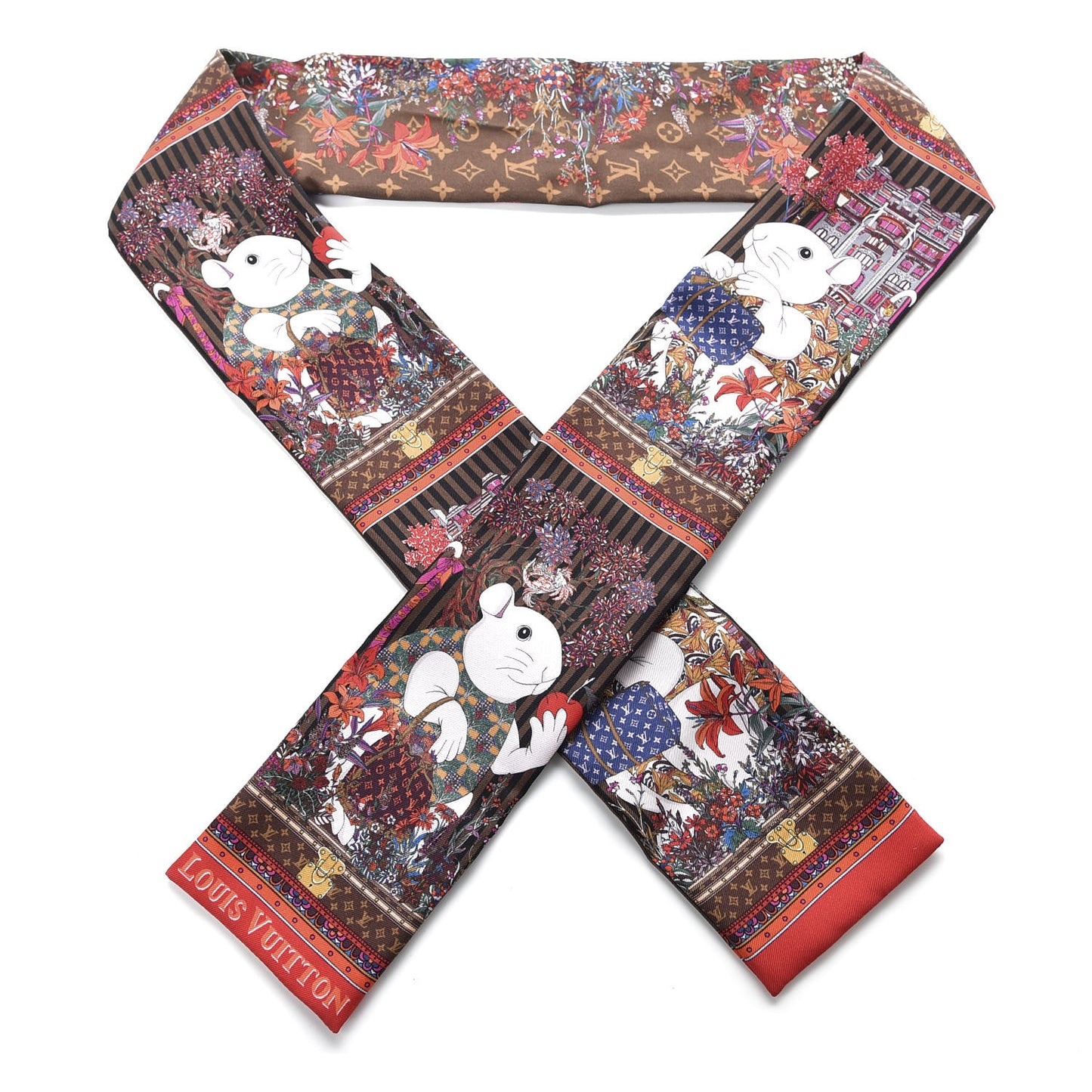 Silk Vuittonite Bandeau Brown