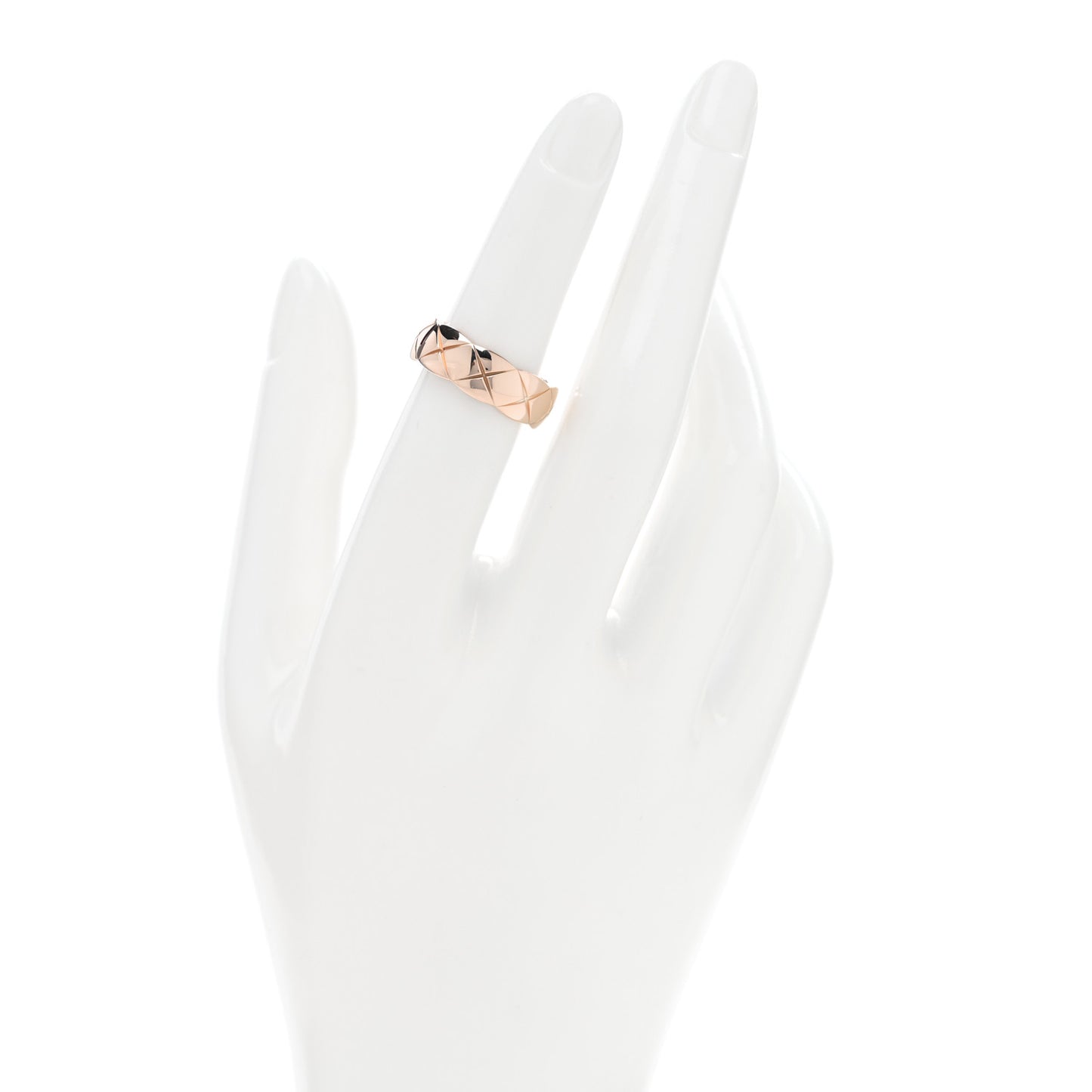 18K Beige Gold Small Coco Crush Ring 52 6