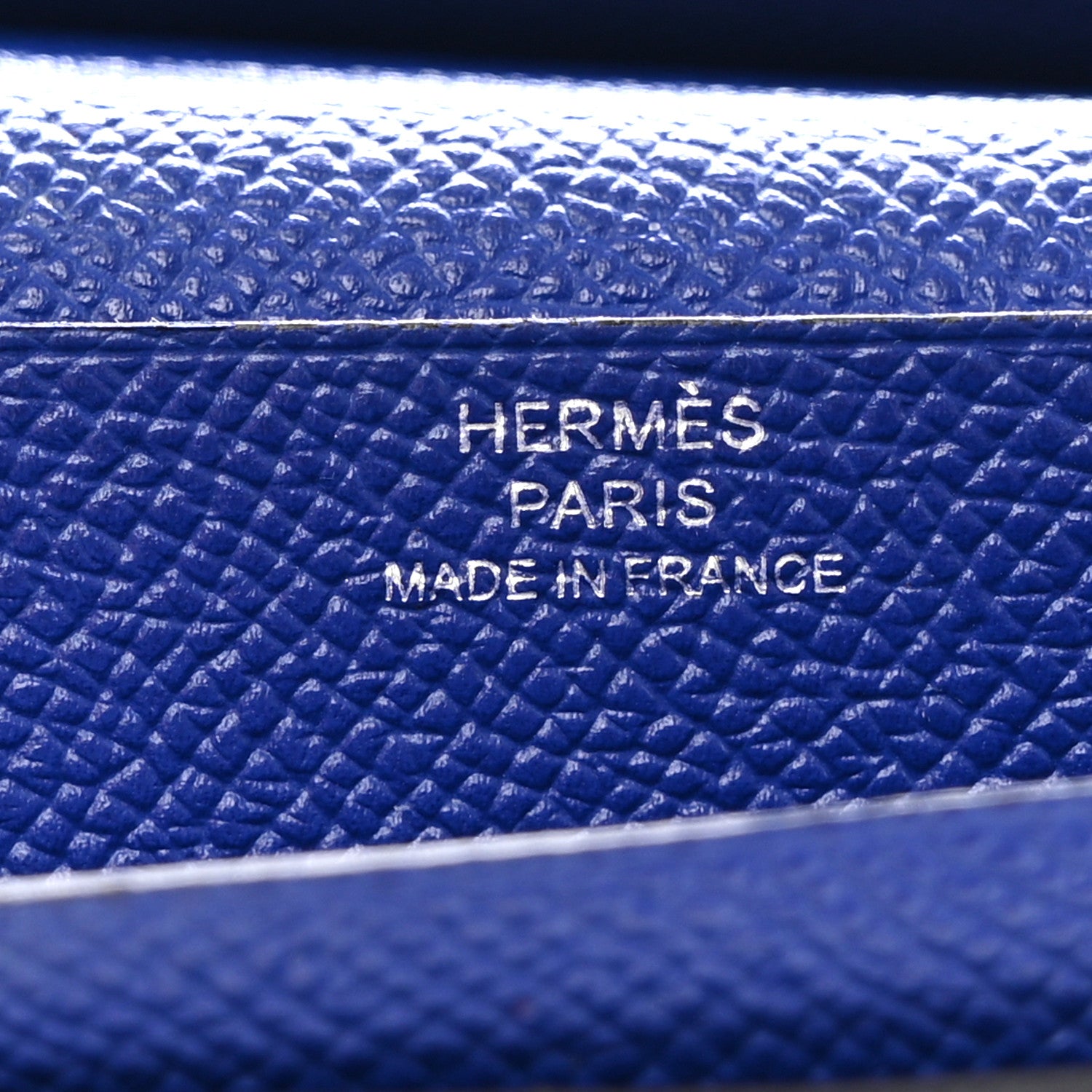 Hermes Epsom Bearn Gusset Wallet Bleu Electrique 6 of 7