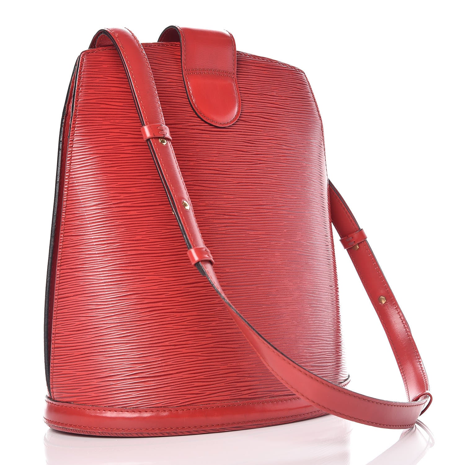 Louis Vuitton Epi Cluny Castillan Red 3 of 10