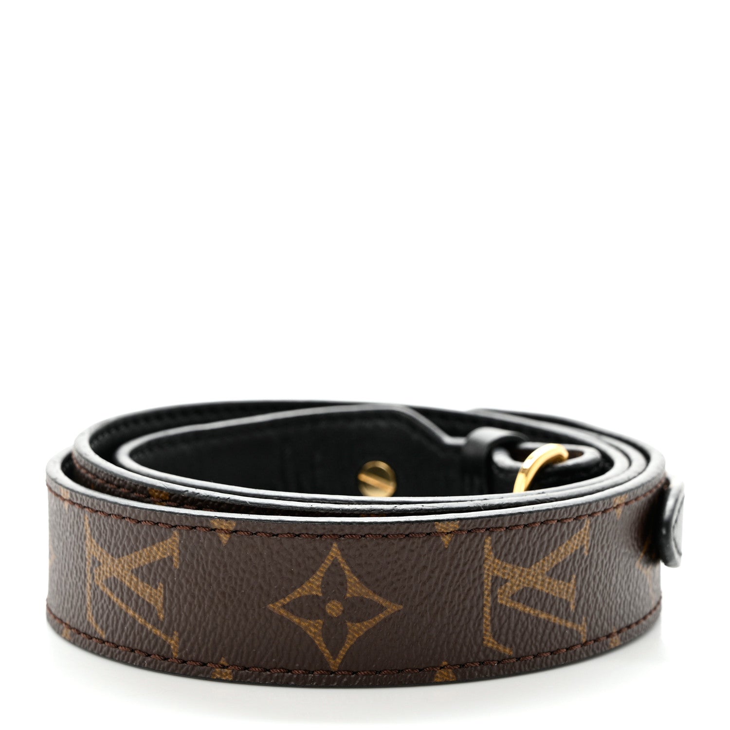 Louis Vuitton Monogram Bandouliere Shoulder Strap XL Black 2 of 7