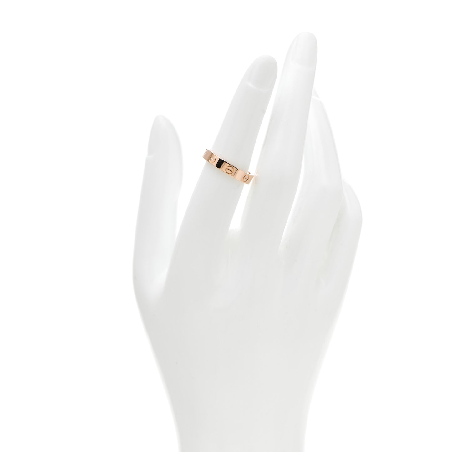 18K Pink Gold 3.5mm LOVE Wedding Band Ring 52 6