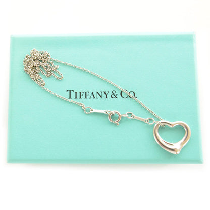 Tiffany Sterling Silver 16mm Elsa Peretti Open Heart Pendant Necklace 4 of 4