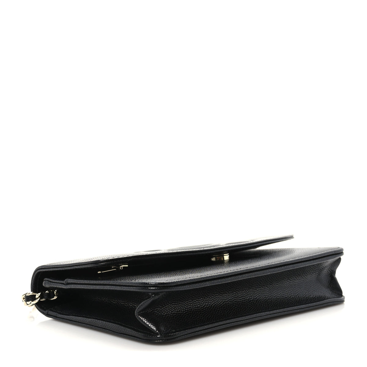 Chanel Caviar Timeless CC Wallet On Chain WOC Black 3 of 10