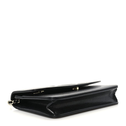 Chanel Caviar Timeless CC Wallet On Chain WOC Black 3 of 10