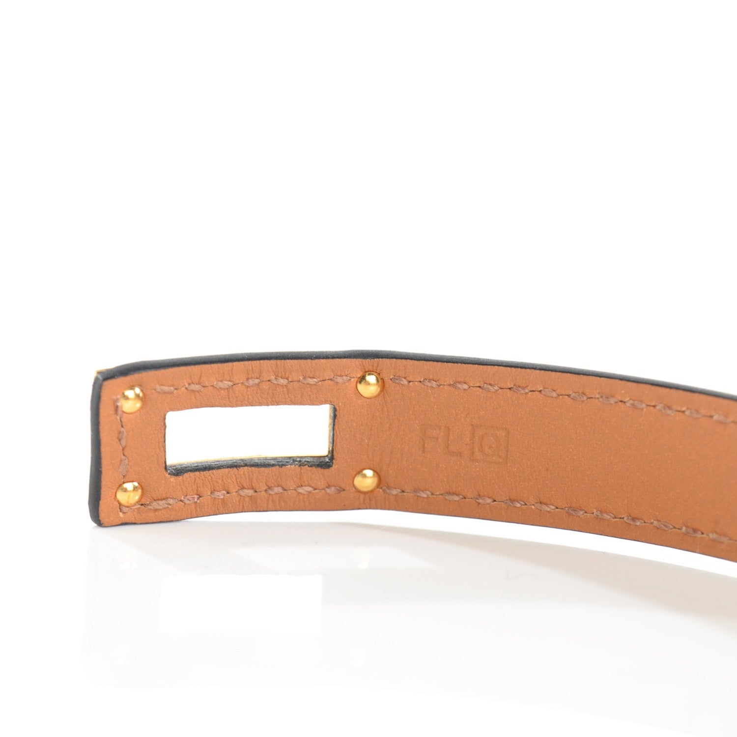 Hermes Tadelakt Kelly Double Tour Bracelet M Rouge H 4 of 7