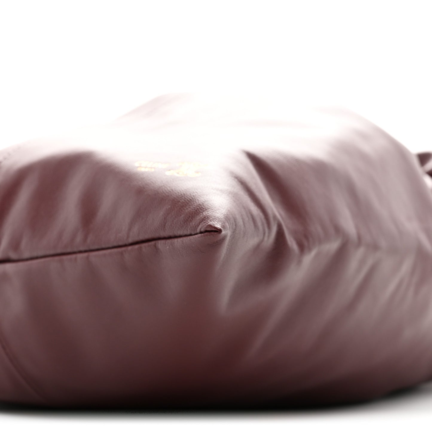 Lambskin small Crystal Pouch Crossbody Bag  Syrah