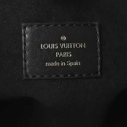 Louis Vuitton Calfskin Monogram On My Side PM Black 6 of 9