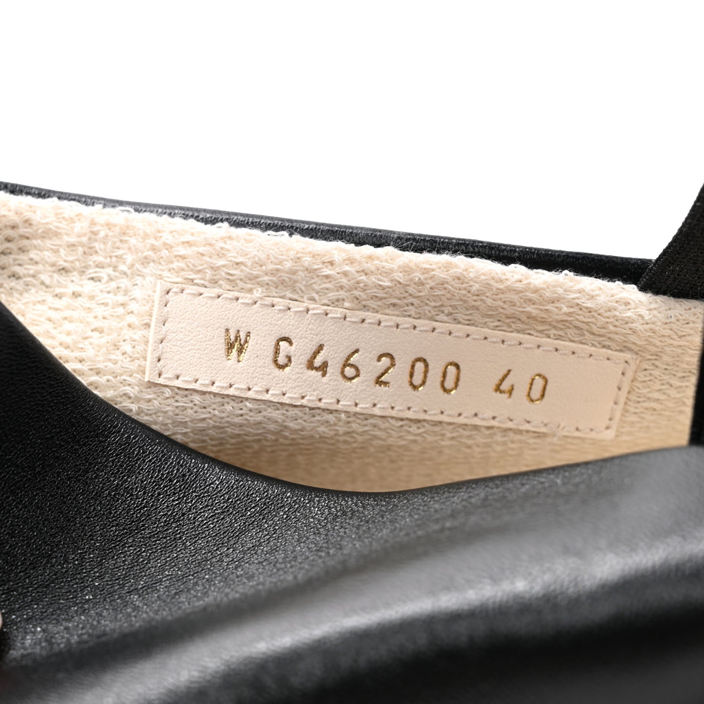 Lambskin Cap Toe CC Mary Jane Flats 40 Black