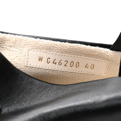 Chanel Lambskin Cap Toe CC Mary Jane Flats 40 Black 8 of 9