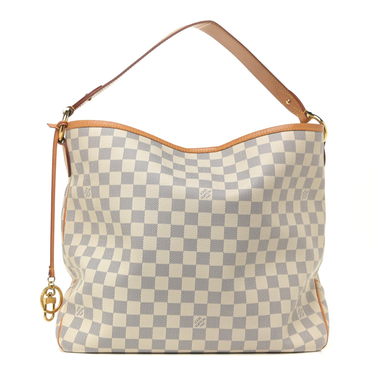 Louis Vuitton Damier Azur Delightful MM Rose Ballerine 1 of 14