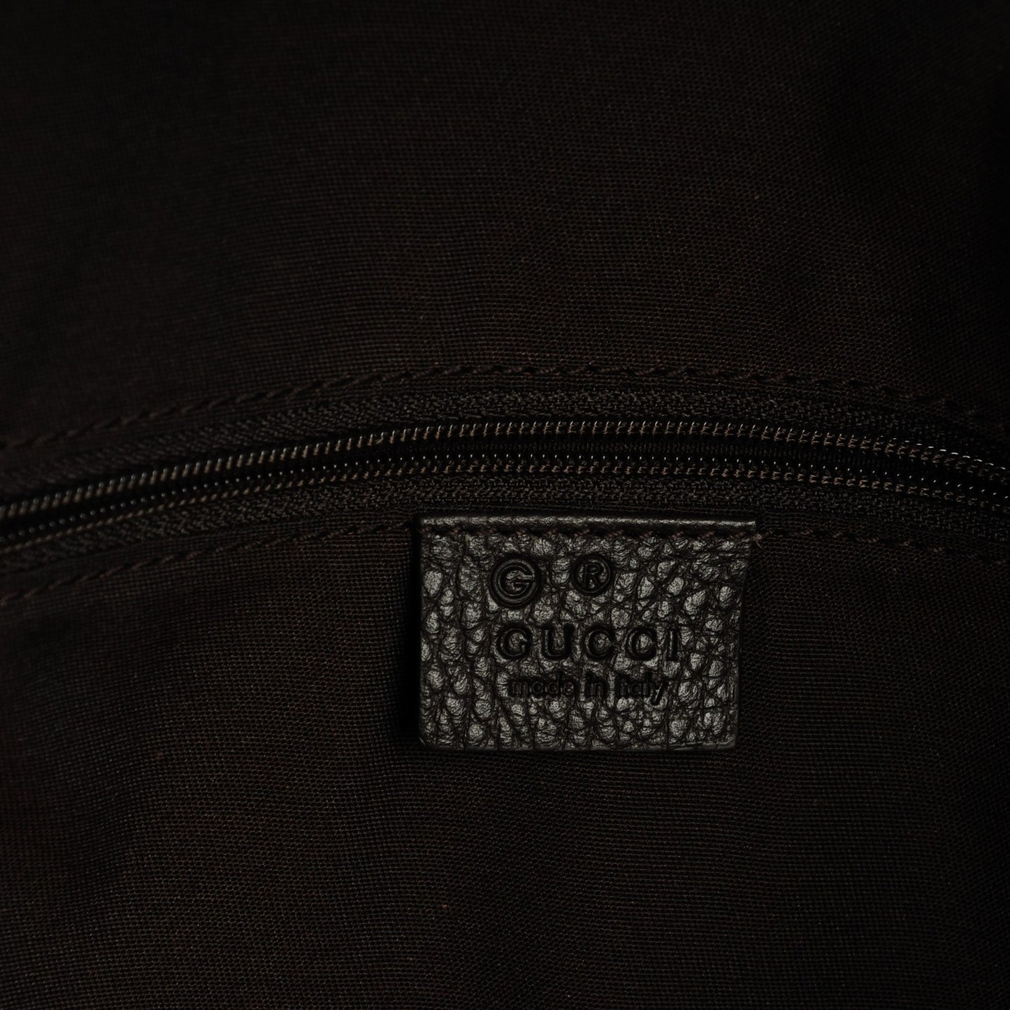 Crystal Monogram Calfskin Large Business Tote Brown