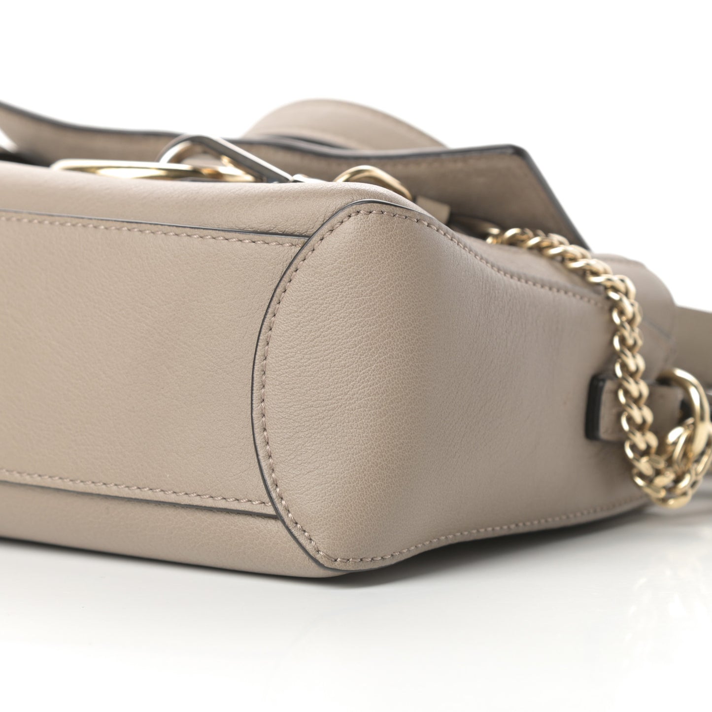 Calfskin Mini Faye Day Shoulder Bag Motty Grey