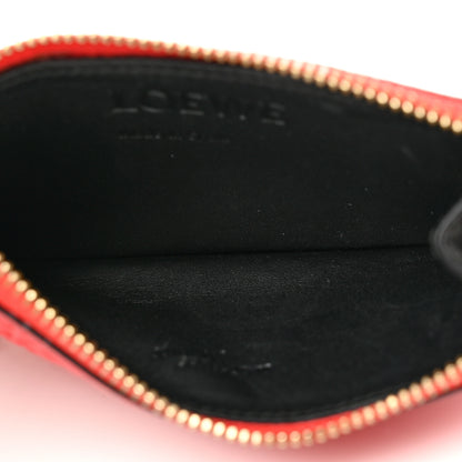 Loewe Calfskin Embossed Repeat Coin Card Holder Pomodoro 5 of 7