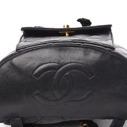 Chanel Lambskin Quilted CC Chain Backpack Black 16 of 18