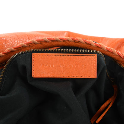 Balenciaga Agneau Classic Hardware Day Hobo Tangerine 8 of 10