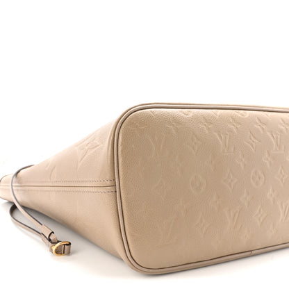Louis Vuitton Empreinte Monogram Giant Neverfull MM Tourterelle 9 of 10